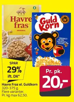 Fleggaard Havre Fras el. Guldkorn erbjuda
