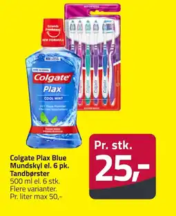 Fleggaard Colgate Plax Blue Mundskyl el. Tandbørster erbjuda