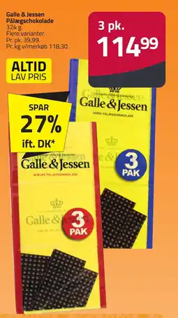 Fleggaard Galle & Jessen Pålægschokolade erbjuda