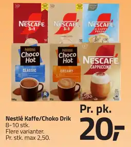 Fleggaard Nestlé Kaffe/Choko Drik erbjuda