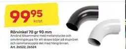 Byggmax Rörvinkel 70 gr 90 mm, SEK 99.95 erbjuda