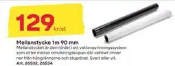 Byggmax Mellanstycke 1m 90 mm, SEK 129 erbjuda