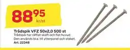 Byggmax Trådspik VFZ 50x2,0 500 st, SEK 88.95 erbjuda