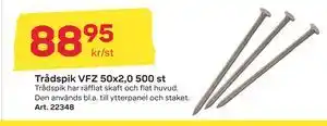 Byggmax Trådspik VFZ 50x2,0 500 st, SEK 88.95 erbjuda
