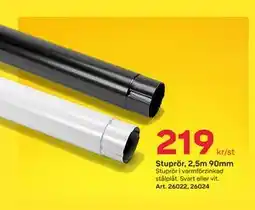Byggmax Stuprör, 2,5m 90mm, SEK 219 erbjuda