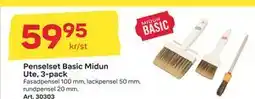 Byggmax Penselset Basic Midun Ute, 3-pack, SEK 59.95 erbjuda
