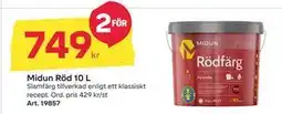 Byggmax Midun Röd 10 L, SEK 749 erbjuda