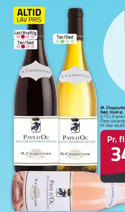 Fleggaard M. Chapoutier Pays d'Oc Rød, Hvid el. Rosé erbjuda