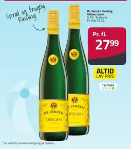 Fleggaard Dr. Zenzen Riesling Yellow Label erbjuda
