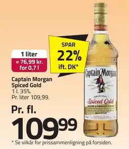 Fleggaard Captain Morgan Spiced Gold erbjuda