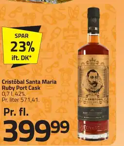 Fleggaard Cristóbal Santa Maria Ruby Port Cask erbjuda
