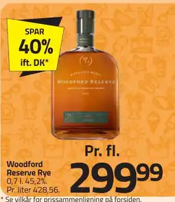 Fleggaard Woodford Reserve Rye erbjuda