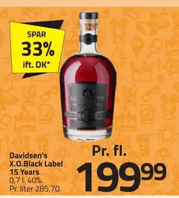 Fleggaard Davidsen's X.O.Black Label 15 Years erbjuda