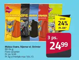 Fleggaard Malaco Snøre, Stjerner el. Strimler erbjuda