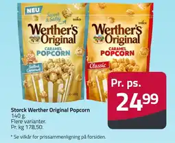 Fleggaard Storck Werther Original Popcorn erbjuda