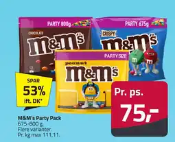Fleggaard M&M's Party Pack erbjuda