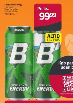Fleggaard Faxe Kondi Energy erbjuda