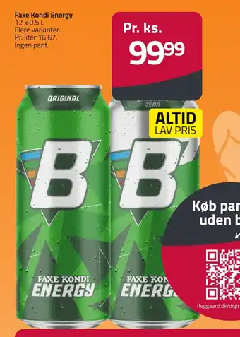 Fleggaard Faxe Kondi Energy erbjuda