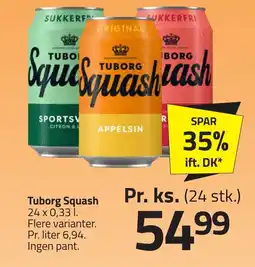 Fleggaard Tuborg Squash erbjuda