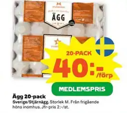 Coop Ägg 20-pack erbjuda
