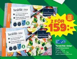 Coop ROYAL GREENLAND Torskfilé i bitar erbjuda