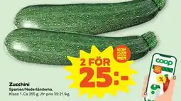 Coop Zucchini erbjuda