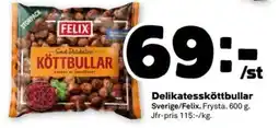 Coop FELIX Delikatessköttbullar erbjuda