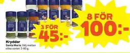 Coop SANTA MARIA Kryddor erbjuda