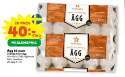 Coop Ägg 20-pack erbjuda