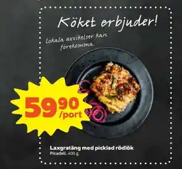 Coop Laxgratäng med picklad rödlök erbjuda