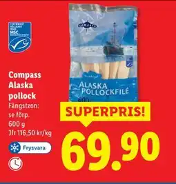 Lidl Compass Alaska pollock, SEK 69.9 erbjuda