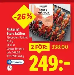 Lidl Fiskeriet Stora kräftor, SEK 249 erbjuda