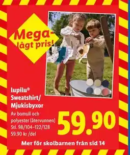 Lidl lupilu Sweatshirt/ Mjukisbyxor, SEK 59.9 erbjuda