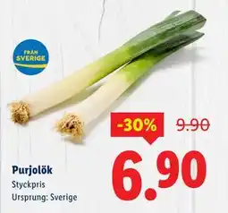 Lidl Purjolök, SEK 6.9 erbjuda