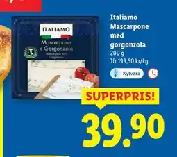 Lidl Italiamo Mascarpone med gorgonzola, SEK 39.9 erbjuda