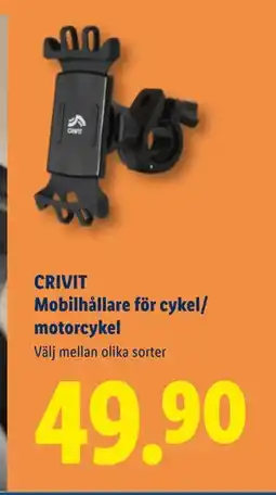 Lidl CRIVIT Mobilhållare för cykel/ motorcykel, SEK 49.9 erbjuda