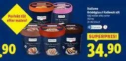 Lidl Italiamo Gräddglass i italiensk stil, SEK 34.9 erbjuda