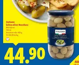 Lidl Italiamo Gröna oliver Nocellara, SEK 44.9 erbjuda