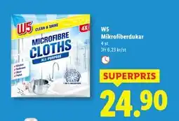 Lidl W5 Mikrofiberdukar, SEK 24.9 erbjuda
