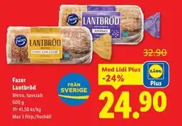 Lidl Fazer Lantbröd, Pris i appen erbjuda