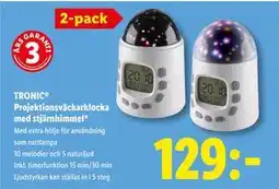 Lidl TRONIC Projektionsväckarklocka med stjärnhimmel, SEK 129 erbjuda