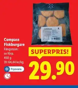 Lidl Compass Fiskburgare, SEK 29.9 erbjuda