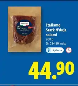 Lidl Italiamo Stark N’duja salami, SEK 44.9 erbjuda