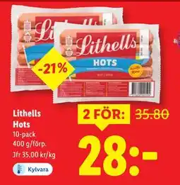 Lidl Lithells Hots, SEK 28 erbjuda