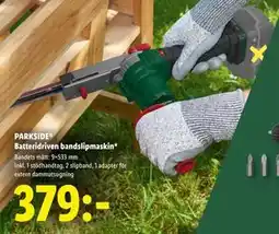 Lidl PARKSIDE Batteridriven bandslipmaskin*, SEK 379 erbjuda