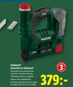 Lidl PARKSIDE Batteridriven häftpistol*, SEK 379 erbjuda