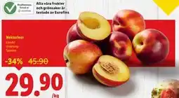 Lidl Nektariner, SEK 29.9 erbjuda