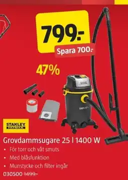 Jula Grovdammsugare 25 | 1400 W erbjuda