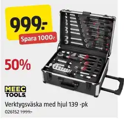 Jula Verktygsväska med hjul 139 -pk erbjuda