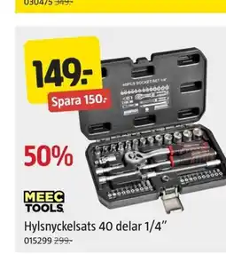 Jula Hylsnyckelsats 40 delar 1/4" erbjuda